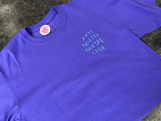 ANTISOCIAL T-Shirt System Tee PURPLE