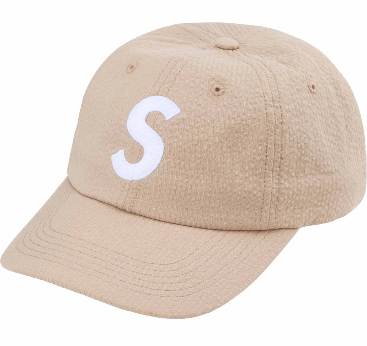 S Logo Camp Cap Supreme Beige