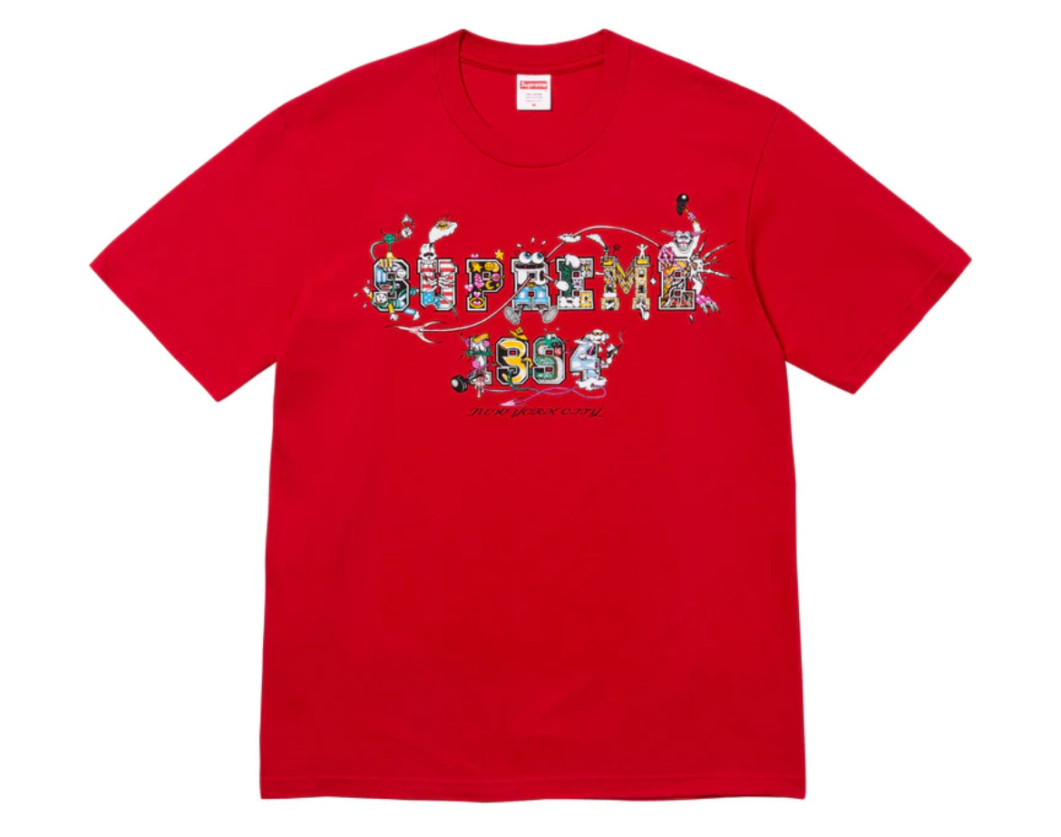 VARSITY TEE T-SHIRT SUPREME RED