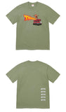 SUPREME TRASHER BACK TAIL TEE OLIVE