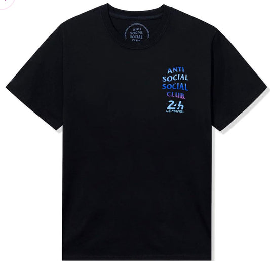 ANTISOCIAL 24H Blue T-Shirt Black