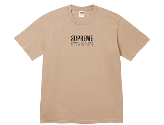 SUPREME PARIS TEE CREMA