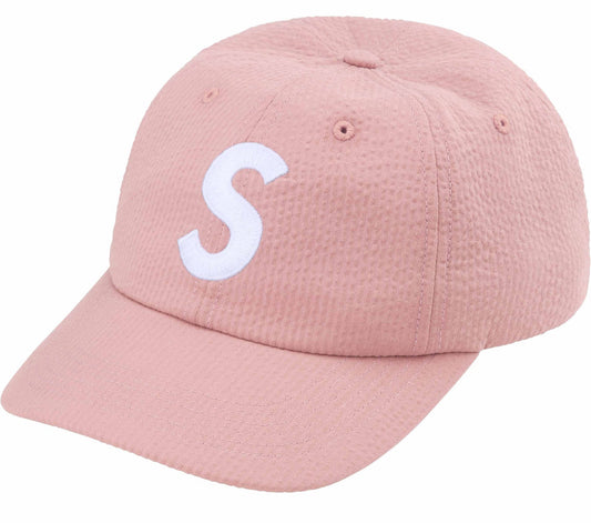 SEERSUCKER S LOGO CAP SUPREME PINK