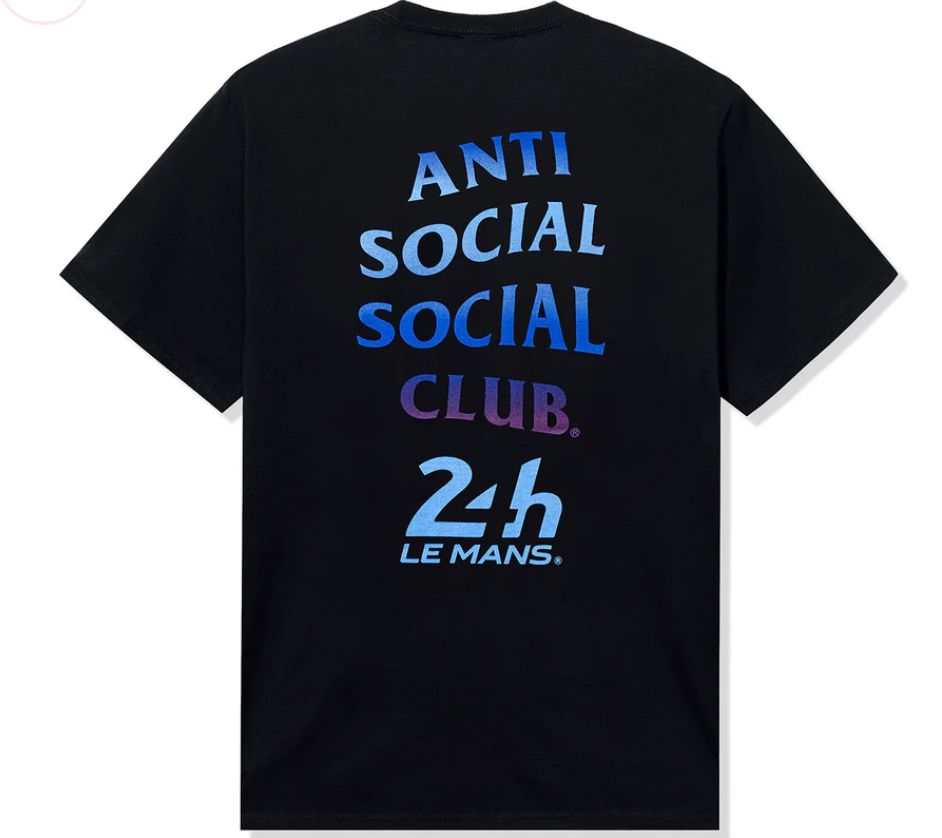 ANTISOCIAL 24H Blue T-Shirt Black